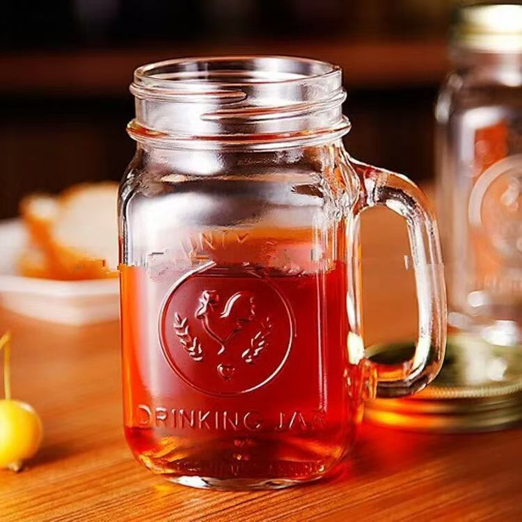 Coffee Glass Drinking Water Cup Storage Bottle Mug Glassware