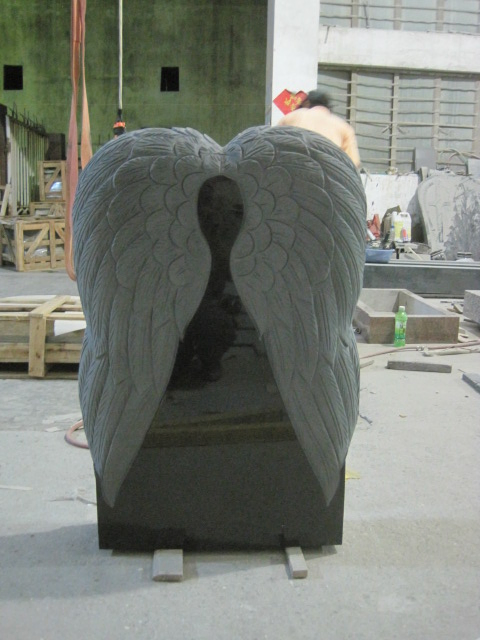 Customized Service Tombstone/Headstone Red Granite Populare American Style Headstone