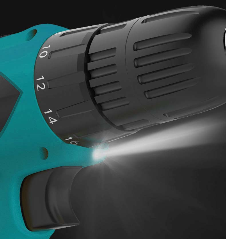 10.8V Lithium Lon Cordless Drill Set, Power Drill Kit with Battery and Charger, 10mm Keyless Chuck, Variable Speed (CD025)