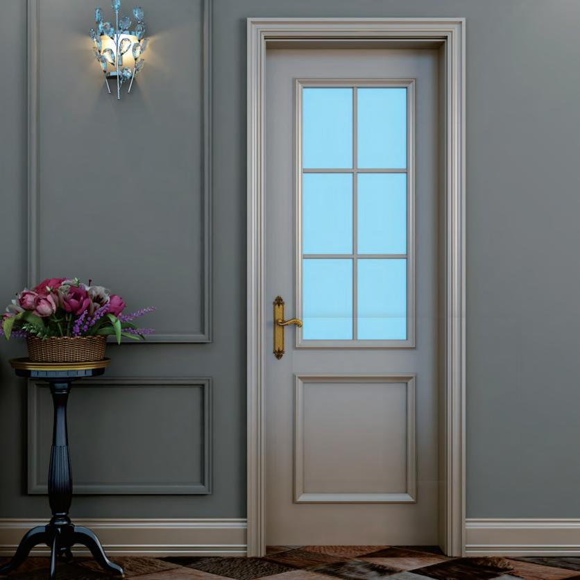 Kojo Factory Full WPC Door Flame Retardant Material Good Quality Indoor Flush WPC Door Design in Toilet