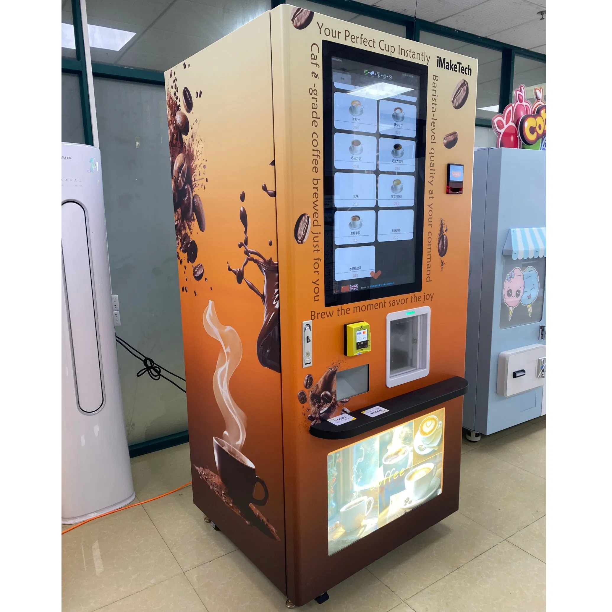 Coffee Vending Machine with Imaketech System and Automatic Operation Features