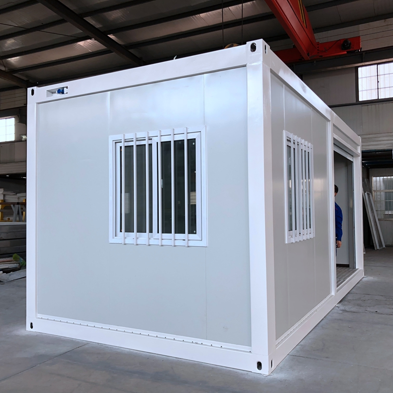 Foldable Flat Pack Shipping Prefabricated Container Shop Garage Storage Storehouse with Roller Shutter Roll up Door