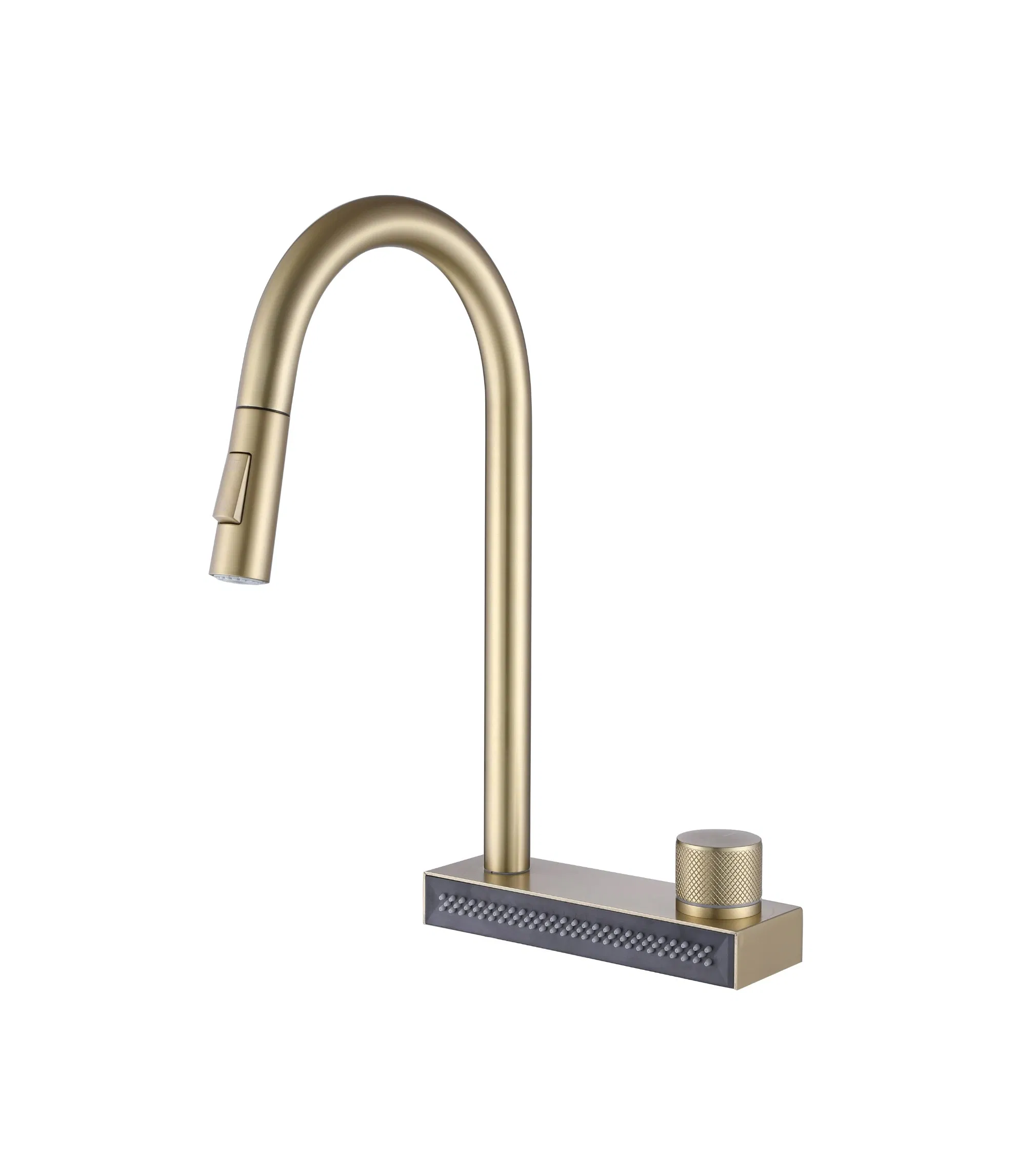 Commercial Brass Pull Down Kitchen Faucet with Elegant Design
