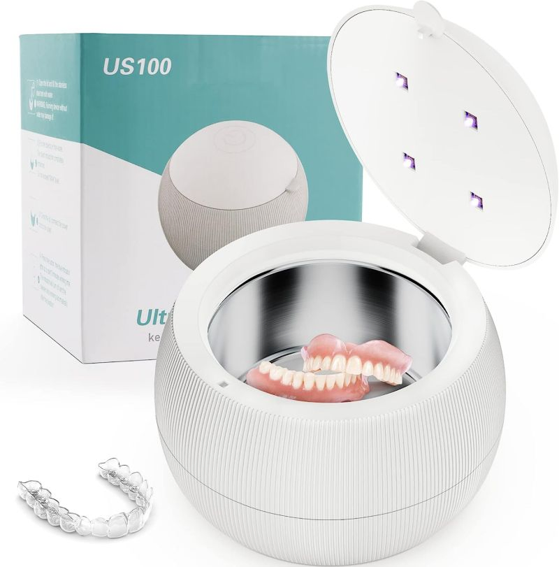 for Denture Aligner Cleaning Small Ultrasonic Cleaner Home Used 35W 200ml