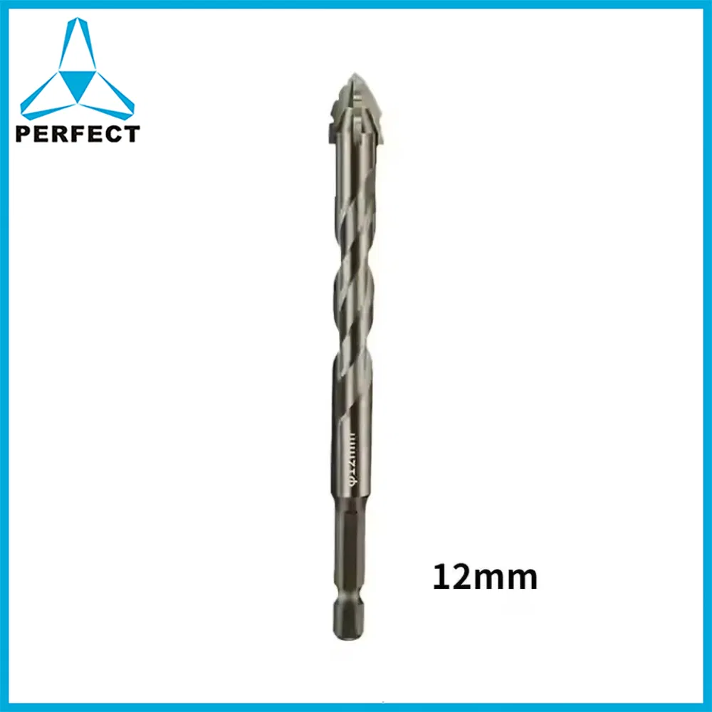 Hexagonal Mutilfuction Four-Edged Serrated Eccentric Masonry Glass Tile Drill Bits