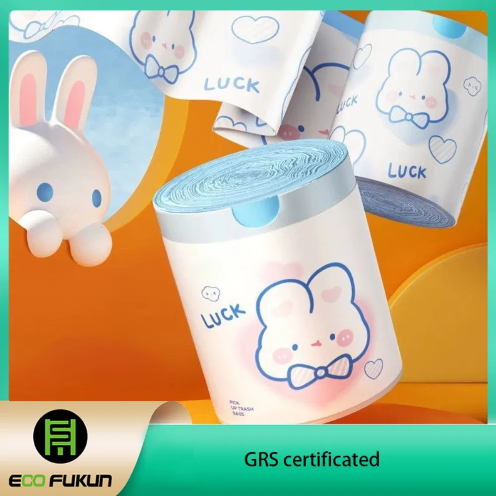 Tear-Free Drawstring Trash Bag Garbage Bag on Rolls