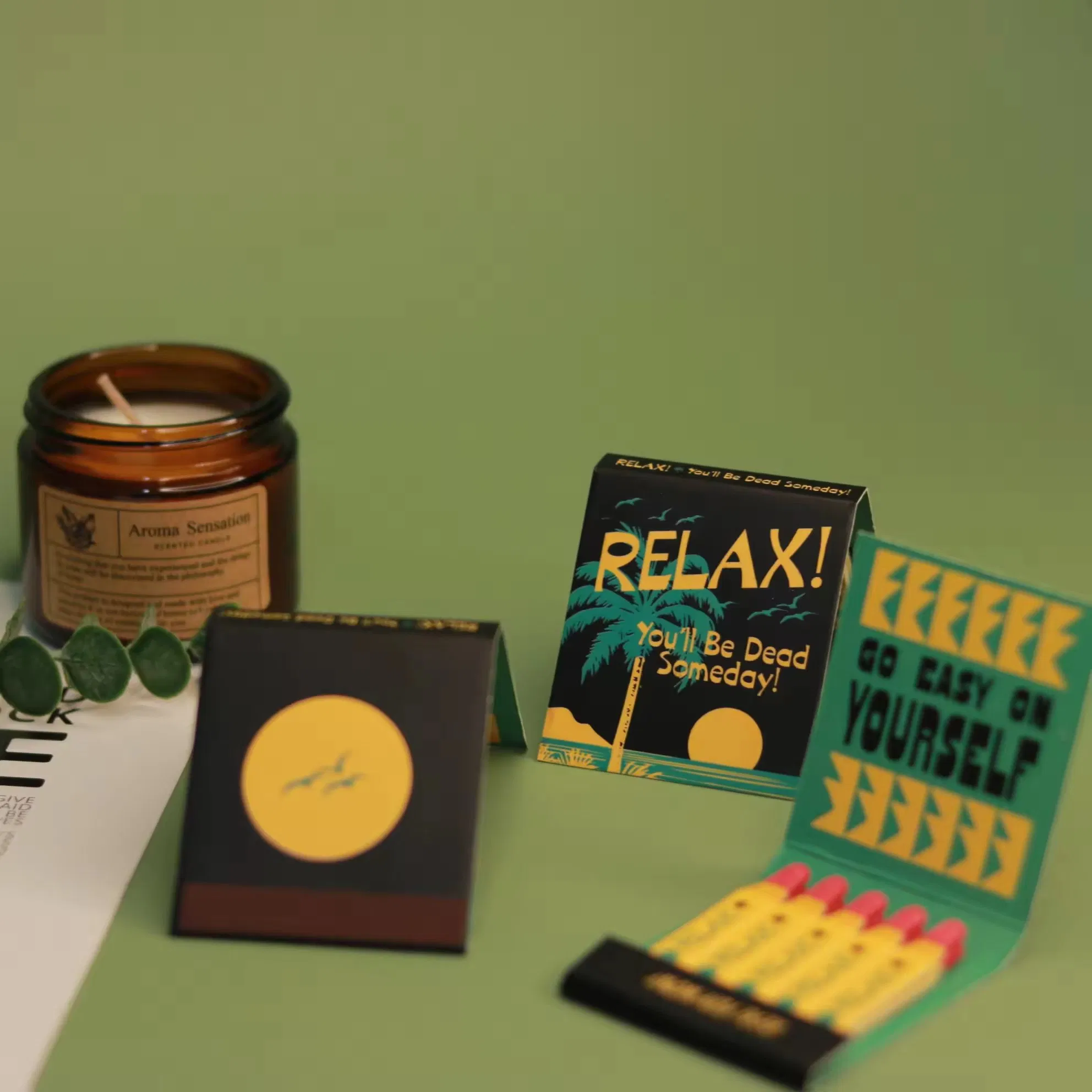 Factory Wholesale Cheap Price Matches Book Style Customize Logo Matches Cigar Scented Candle Matches