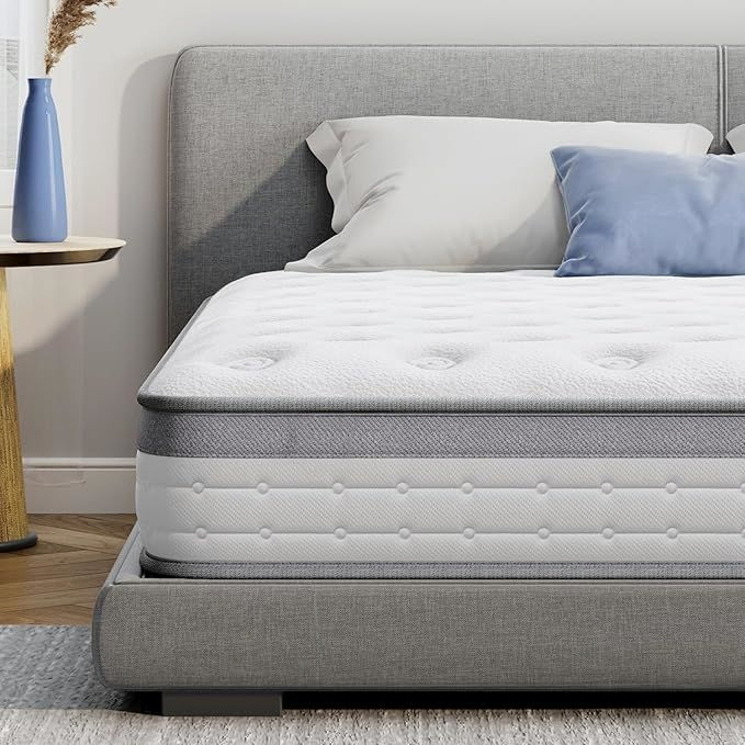 Durable Multi-Layer Hybrid Memory Foam Spring Mattress Hypoallergenic Fabric for Bedroom School Hospital Hotel Warehouse Use