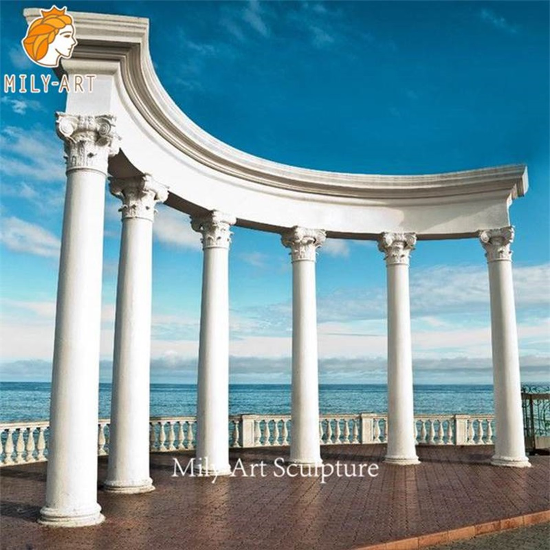 Large Outdoor Decorative Building Marble Column for Sale