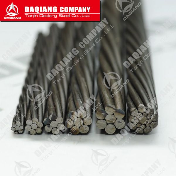 12.7mm PC Steel Strand for Ground and Rock Anchors/Bridges/Highway/Railway Sleeper