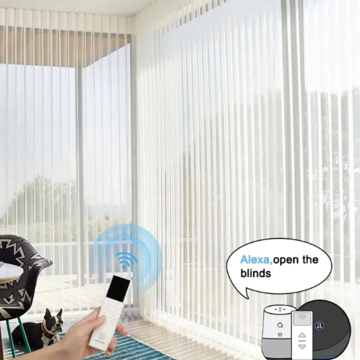 Vertical Blind Fabric Window Bedroom Living Room Use Cordless Vertical Blind for Home