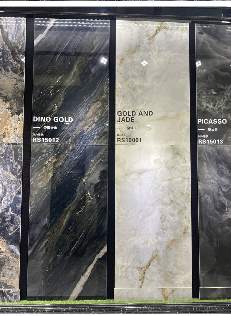 Керамическая плитка 750x1500 мм глянцевая белая