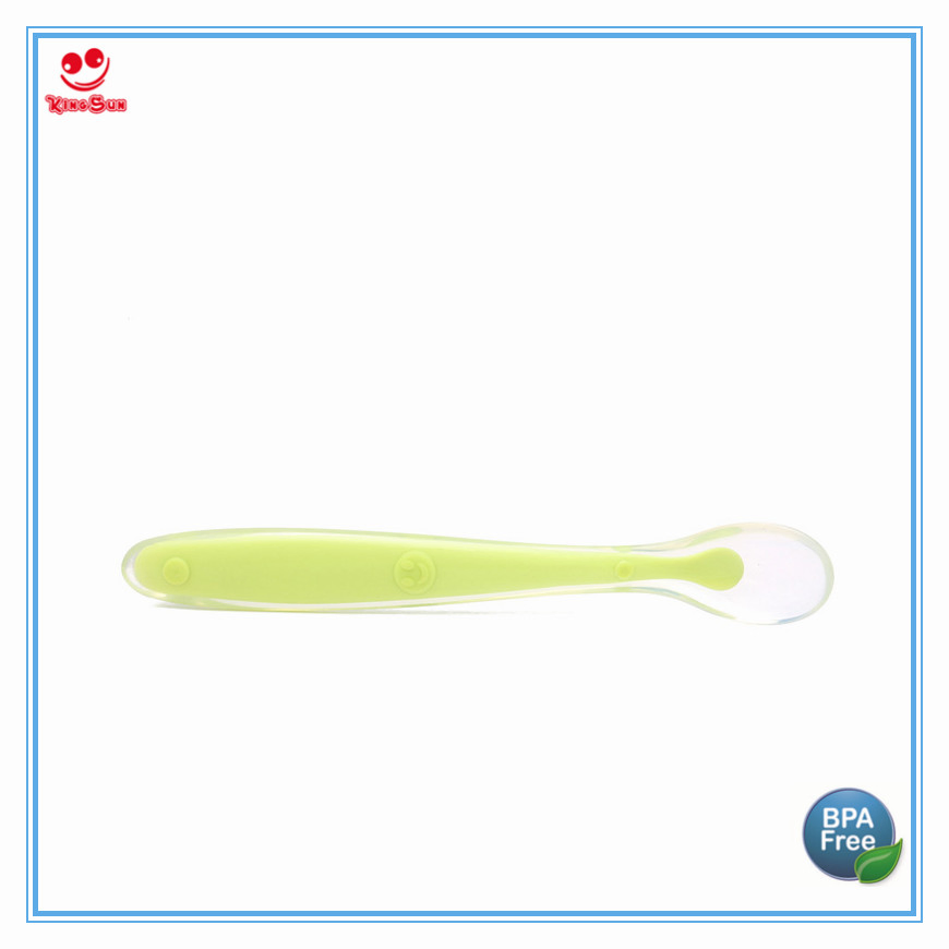 High Quality Cutlery Silicone Spoons for Baby Feeding Dinner Set