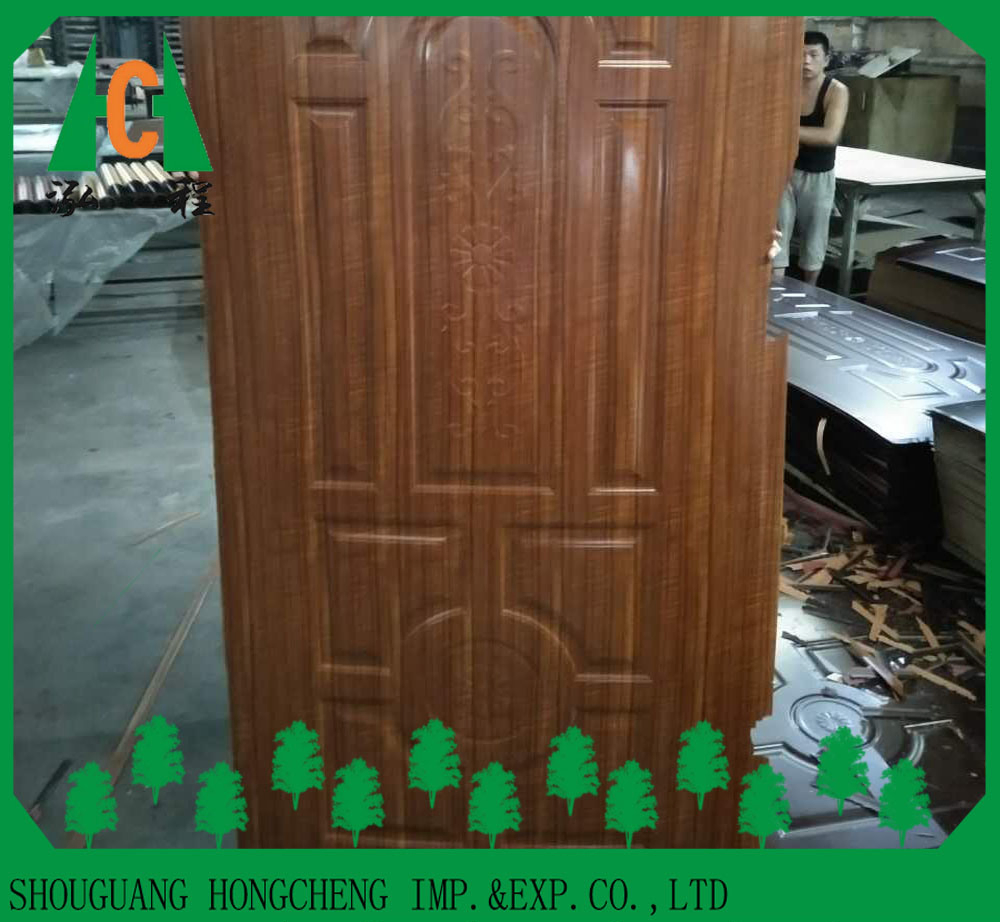 Classic Pattern High Glossy Melamine/Veneer Laminated Mould HDF Door Skin