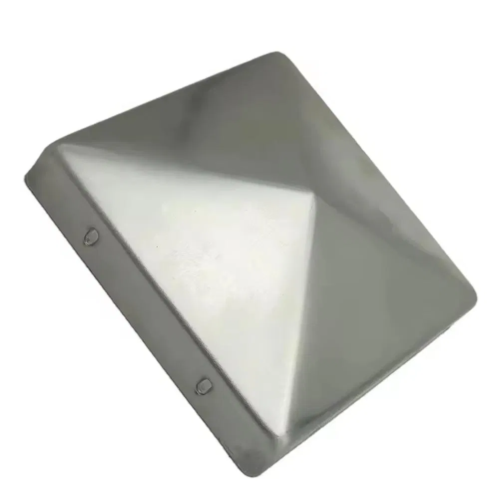 Customized Size Decorative Fence Post End Cap Galvanized Steel Cap