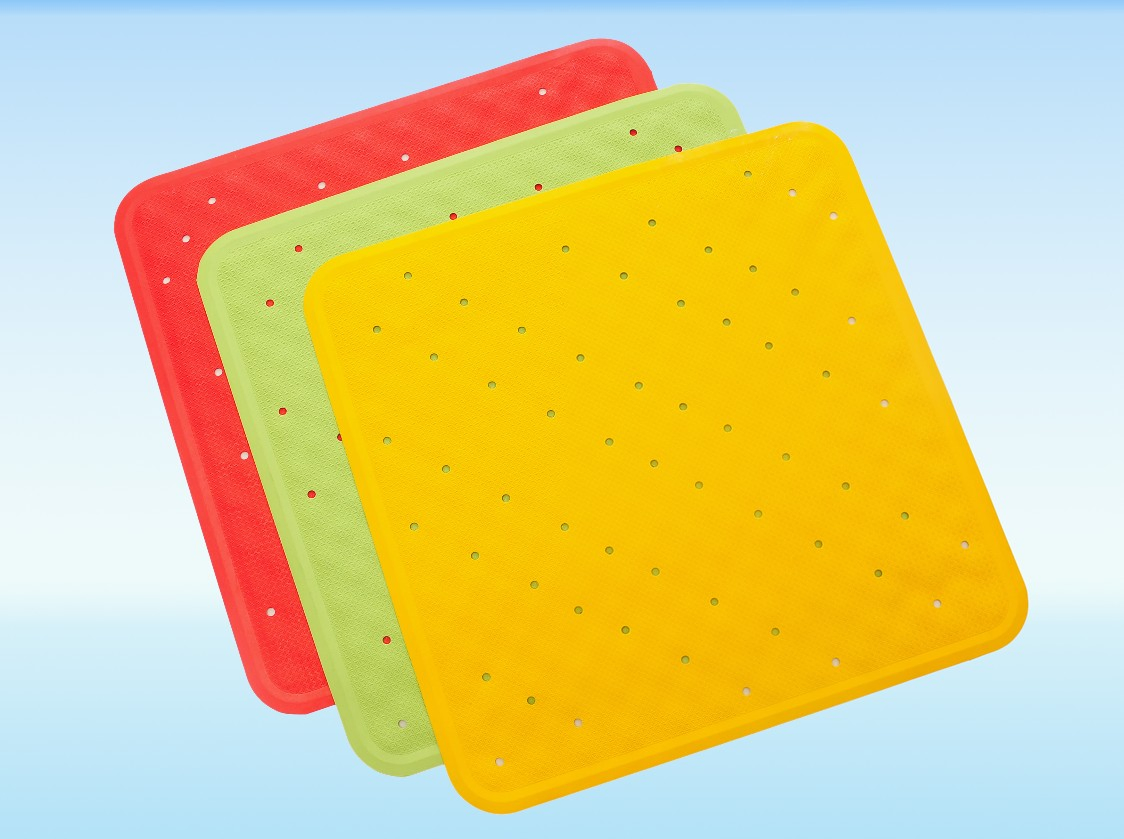 Non Slip Durable Natural Rubber Bath Room Mat Shower Mat 45X75cm Back with Sucker