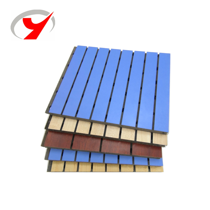 Zjgleader 15mm 18mm MGO Wood Veneer MDF Perforated Wooden Acoustic Panel