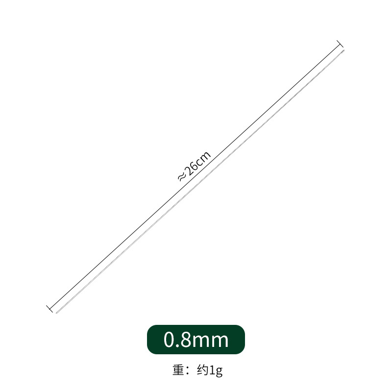 Side Hanging Slim Crystal Crochet Hook