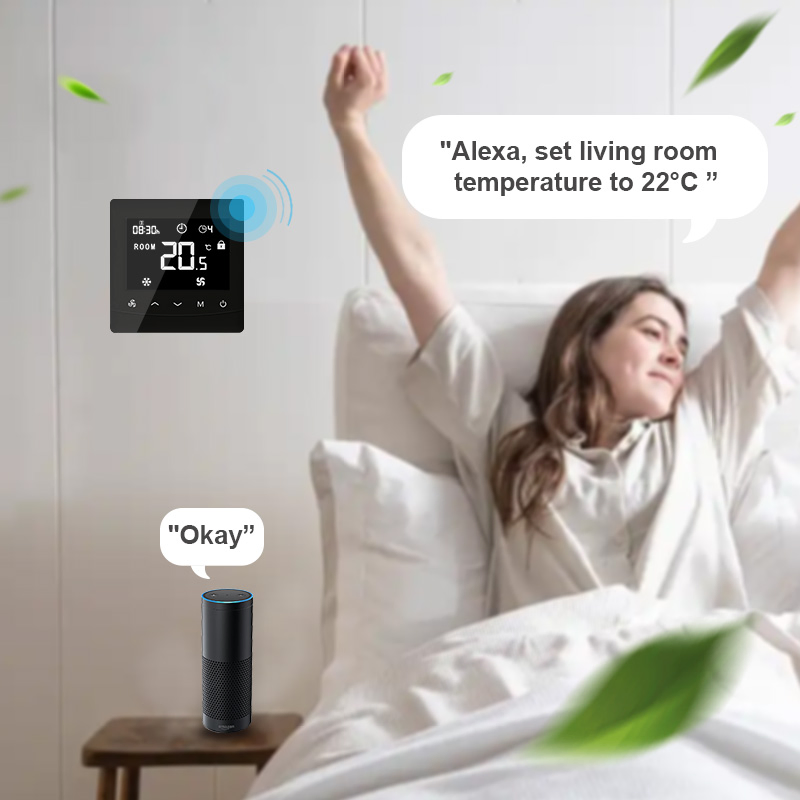Smart WiFi Best Touch Button Room Thermostat for Fan Coil Unit Thermostat