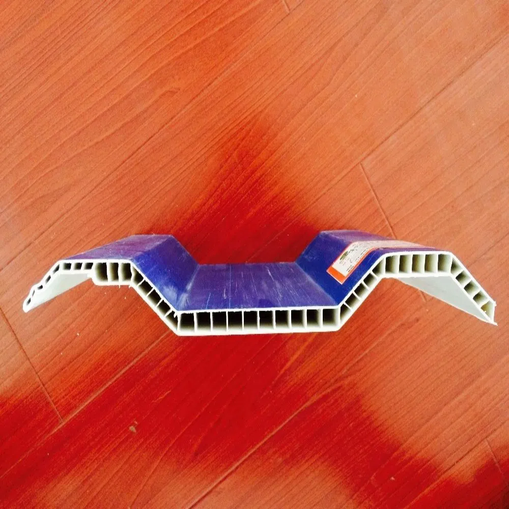 Wall Cladding Heat Insulation Color Lasting H930 Teja De PVC Hollow Roof Tile