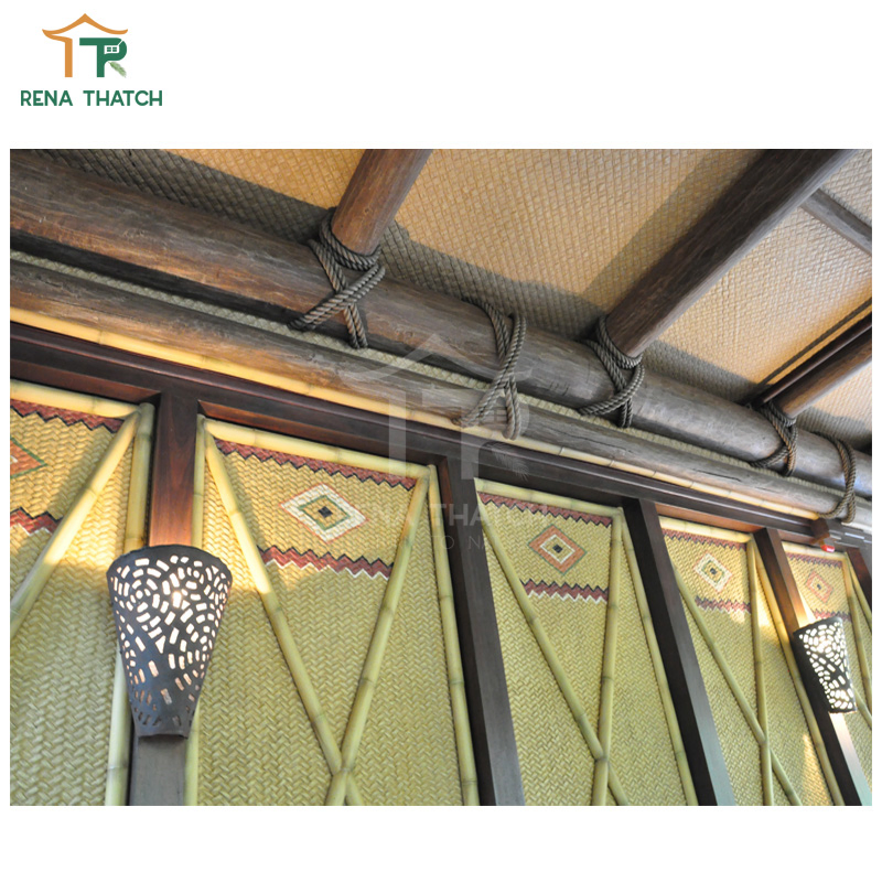 UV Protected Synthetic Grass Mat Plastic Grass Knitting Mat Ceiling Rattan Weave Sheet