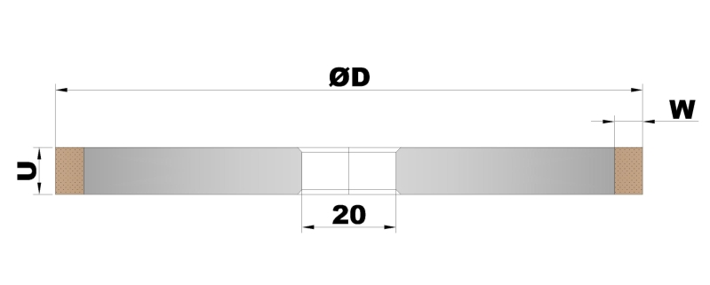 1A1, 1A1r Vitrified Bond Diamond Bruting Wheel for Natural Diamond Polishing