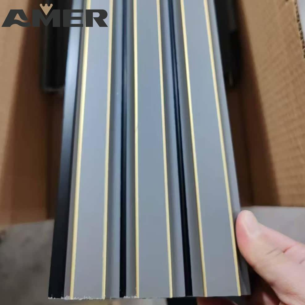 Factory Wholesale Price Waterproof Building Material Polystyrene Fluted Wall Panel Interior Decoration PS Wall Panel