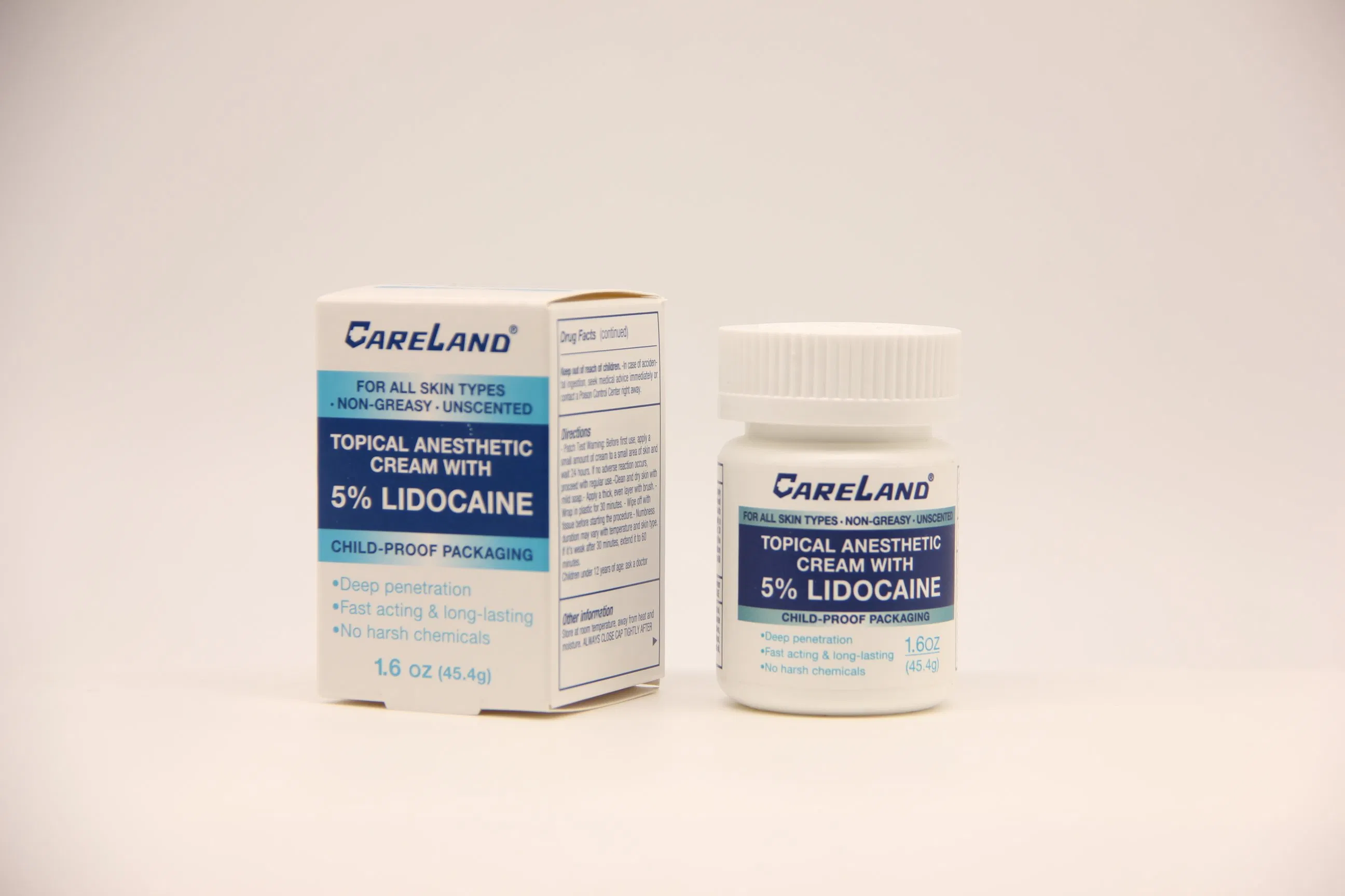 No Harsh Chemicals Temporarily Pain Relief Lidocaine Gel Cream
