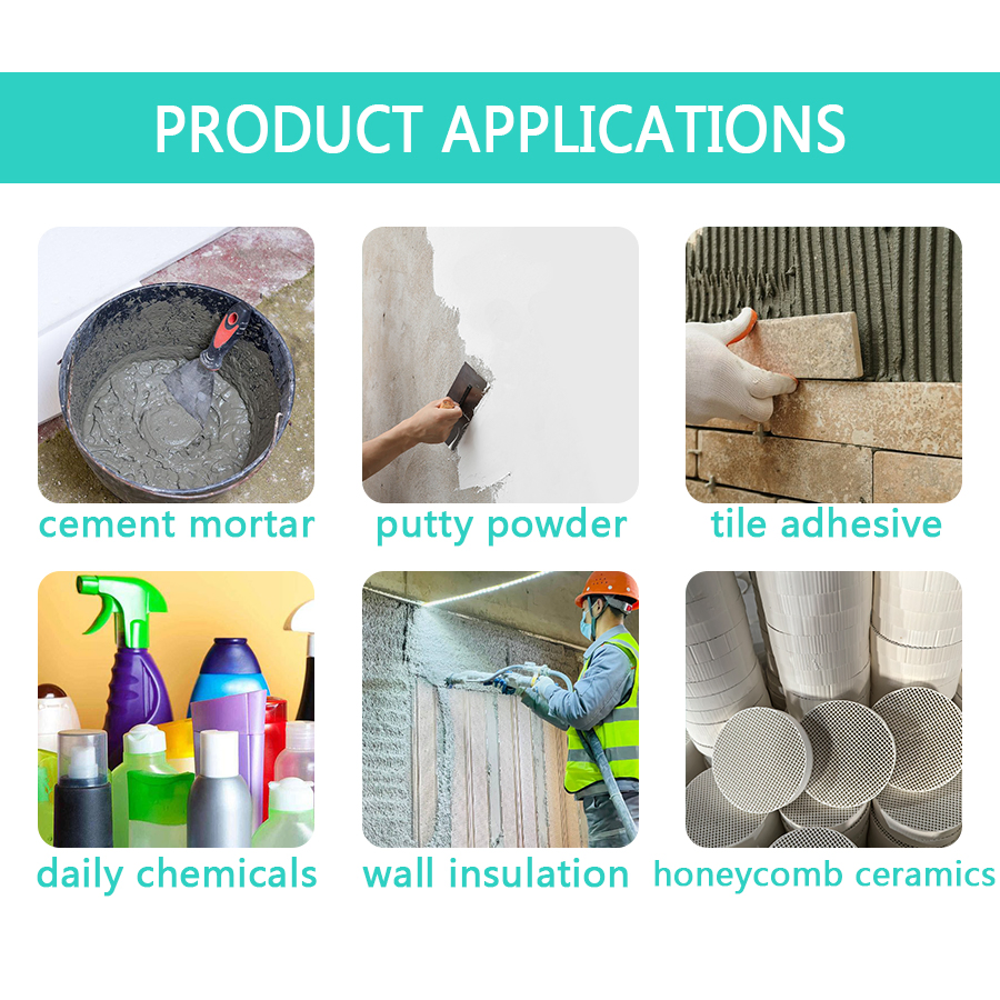 High Water-Retention Hydroxypropyl Methyl Cellulose HPMC for Tile Adhesive, Mortars, Wall Putty