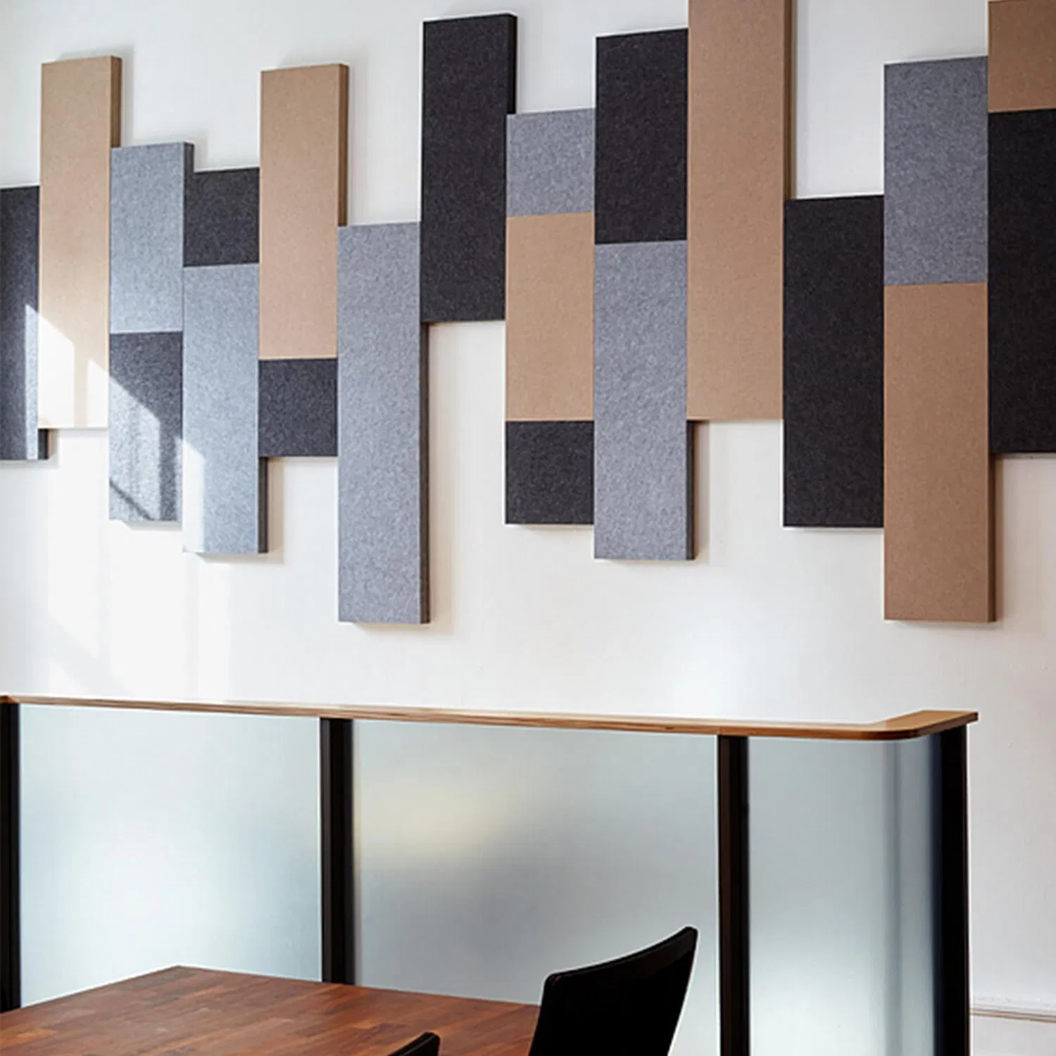 High Fiber Wall Ceiling Sound Absorbing Self Adhesive Polyester Acoustic Panels for Office