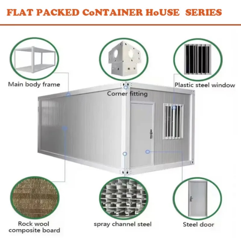 Customizable Prefabricated Portable Casa Modular Mobile Prefab Container House for Double Layer Buildings