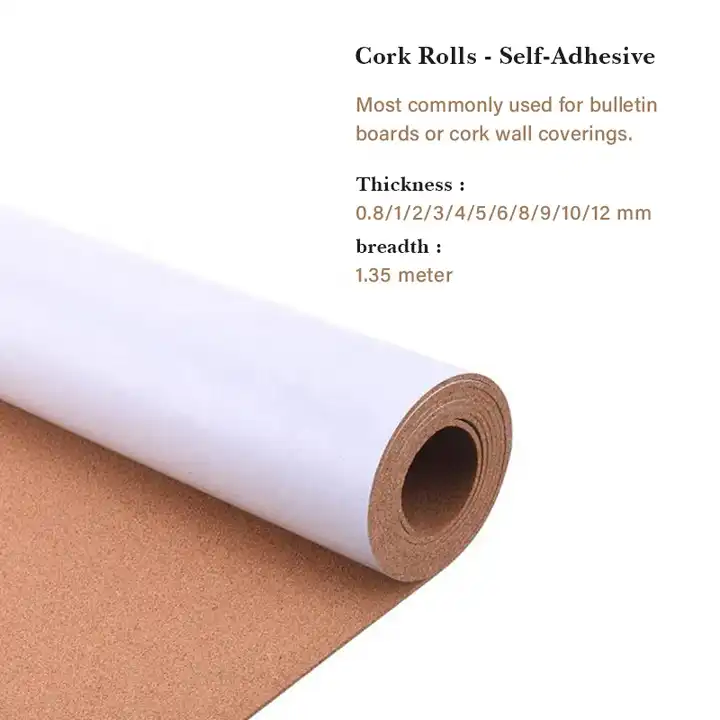 Cork Sheet for Eco-Friendly Bulletin Board