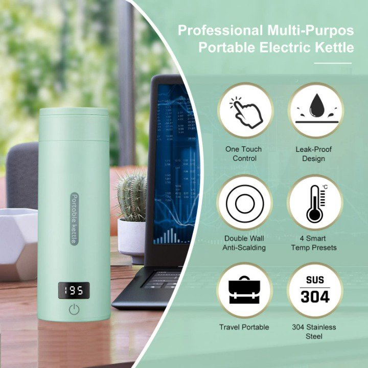 Портативный электрический чайник из нержавеющей стали