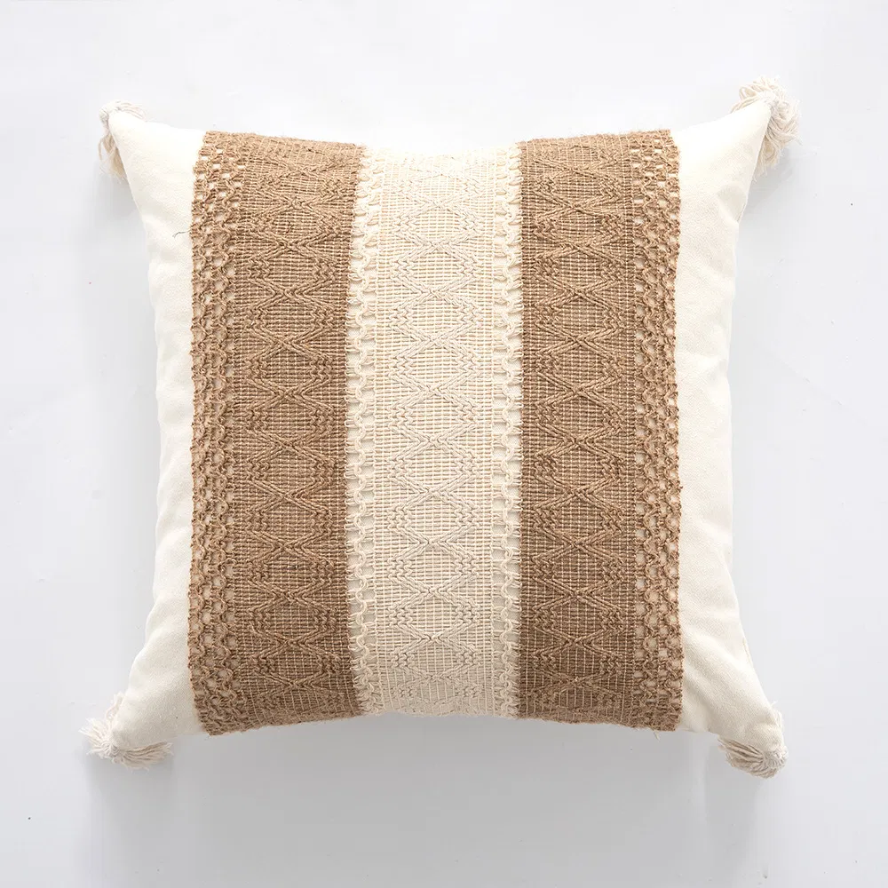 Boho Throw Soft Farmhouse Decorative Pillowcases Covers with Tassels Pillow Case Customized