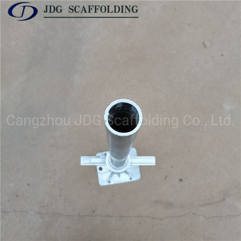 Galvanized Adjustable Base Jack for Scaffold and Construction