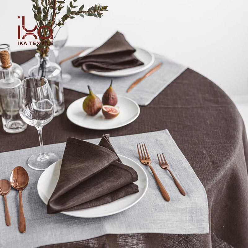 Hot Sale Aesthetic Wholesale Wedding Decoration Items Home Decor Table Personalized Lunch Custom Printed Embroidered Linen Napkin