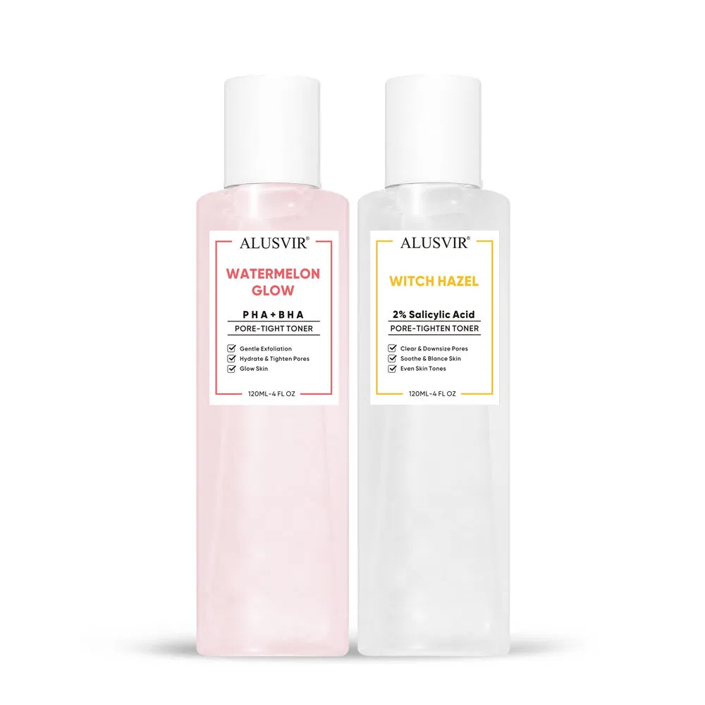 Exfoliating Pore Pha Aha Glow Witch Hazel 2% Salicylic Acid Facial Toner