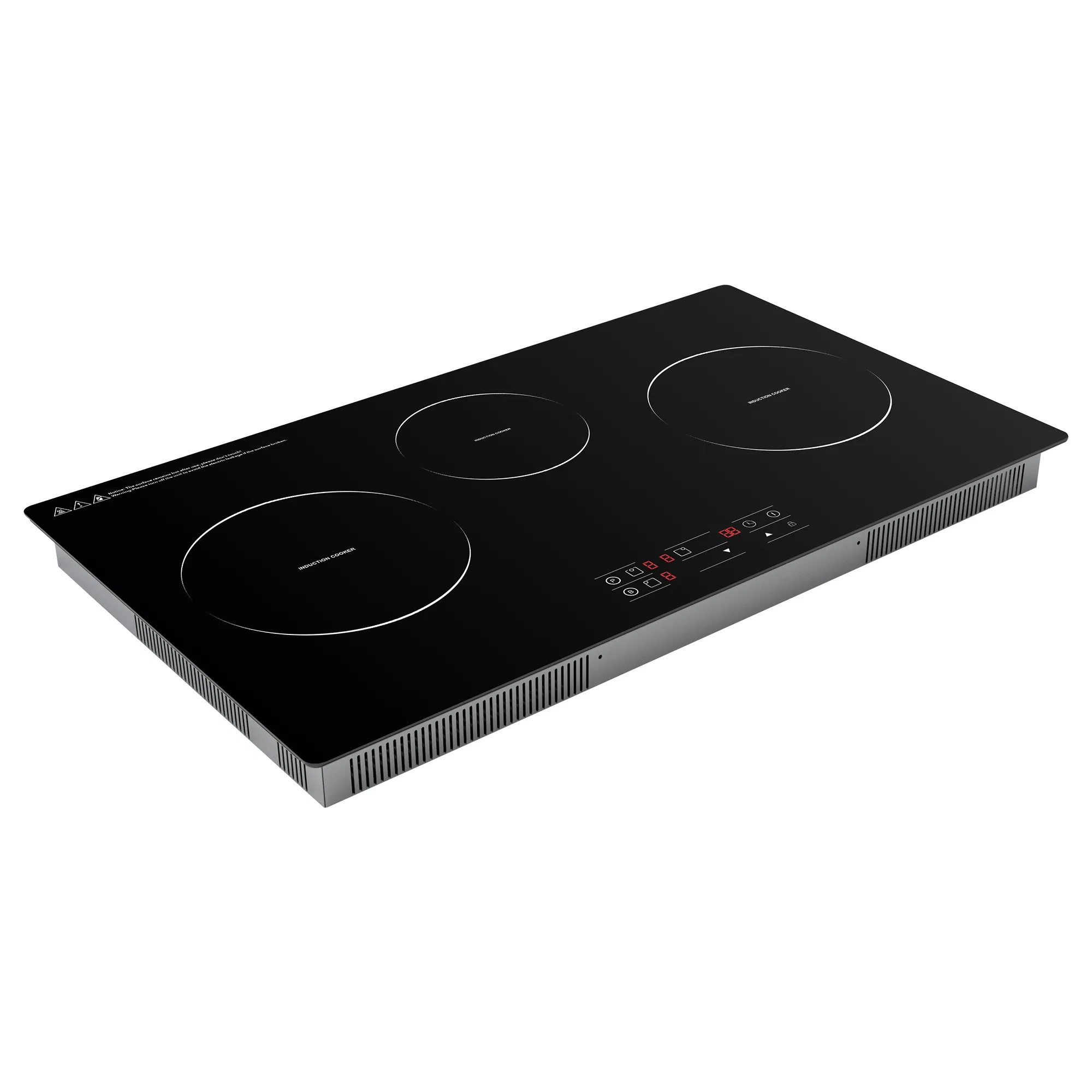 Versatile Electric Induction Cooktop with 3 Powerful Burners