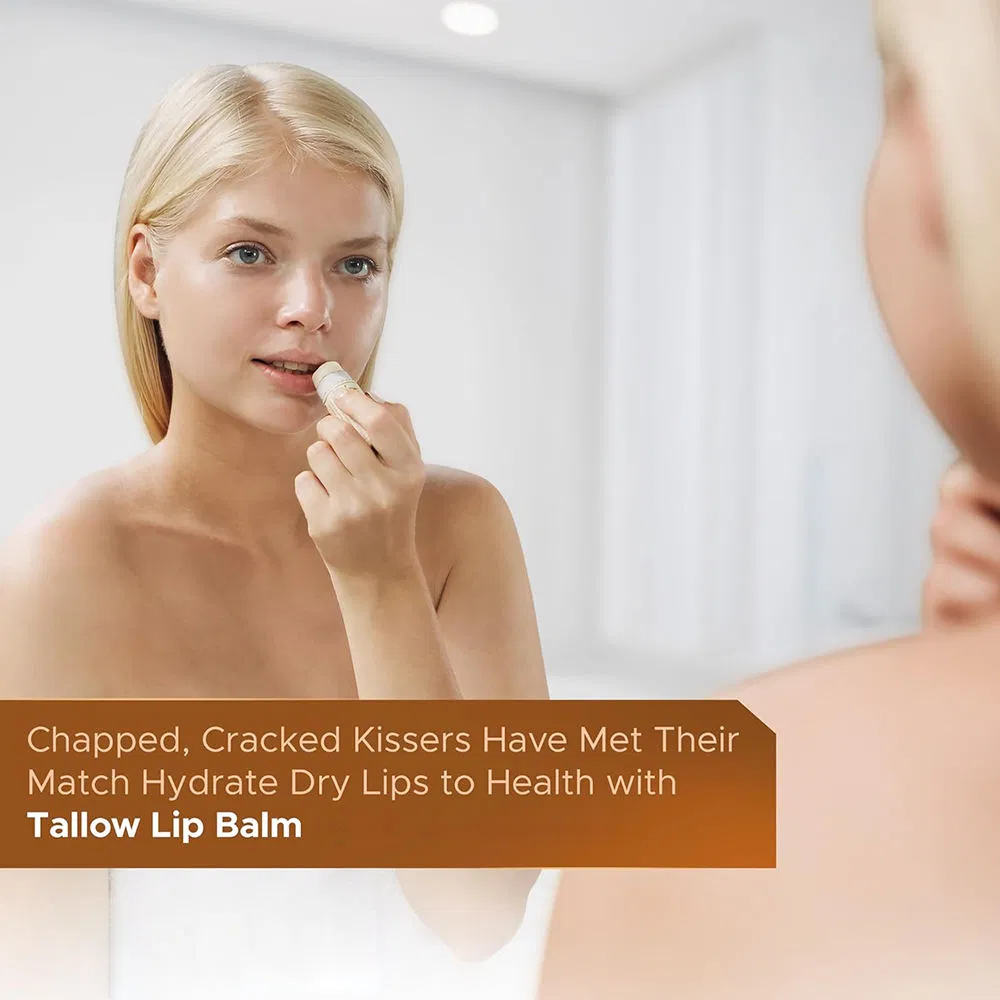 Tallow Lip Balm Vegan Natural Hydrating Moisturizer Lip Butter Balm Stick Lipsticks
