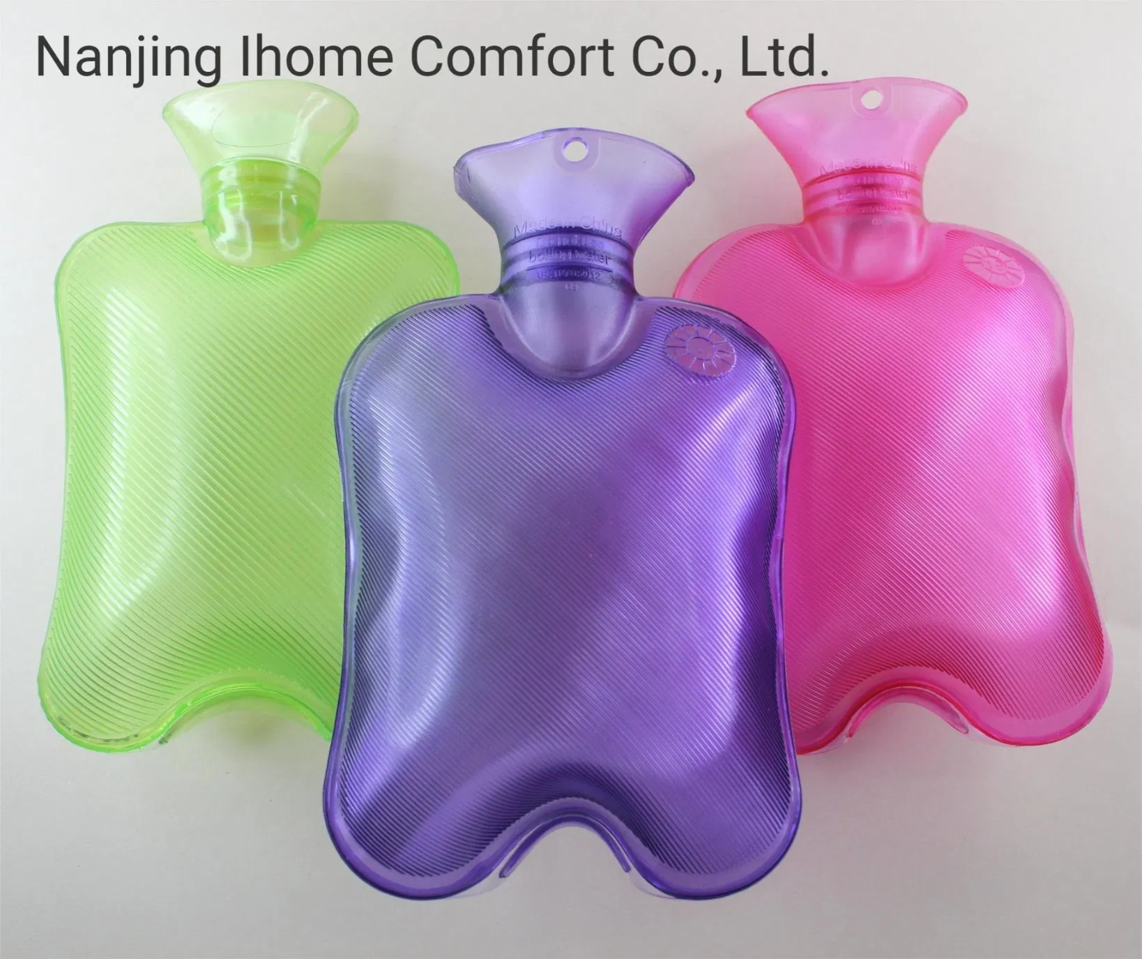 Portable PVC Hot Water Bottle Bag Hand Warmer with Knit Cover for Winter Gift for Christmas