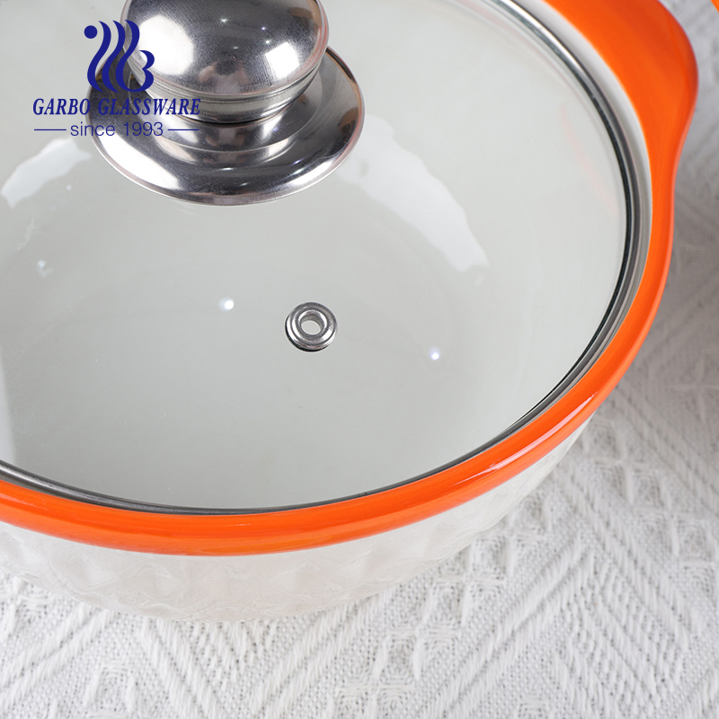 Wholesale Beautiful Color Glazed 750ml/1200ml Large Porcelain Food Warmer Diverse Color Sauce