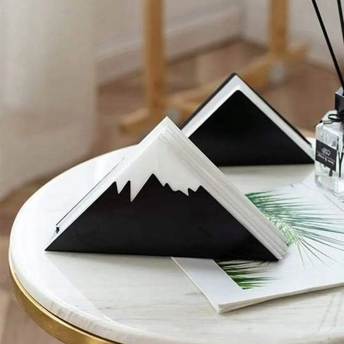 Luxury Napkin Holder in Elegant Satin Coated Stainless Steel