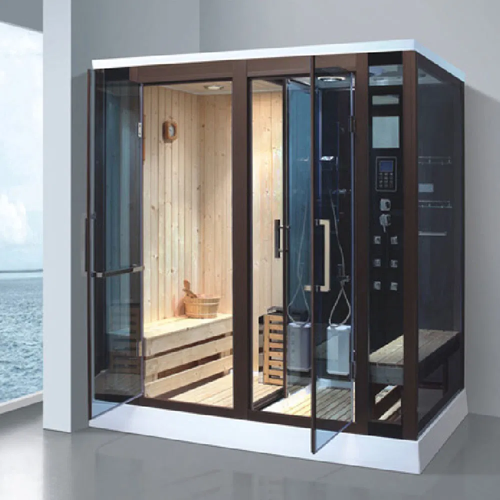 New Style Complete Enclosed Massage Sauna Shower Room Indoor Steam and Sauna Combined