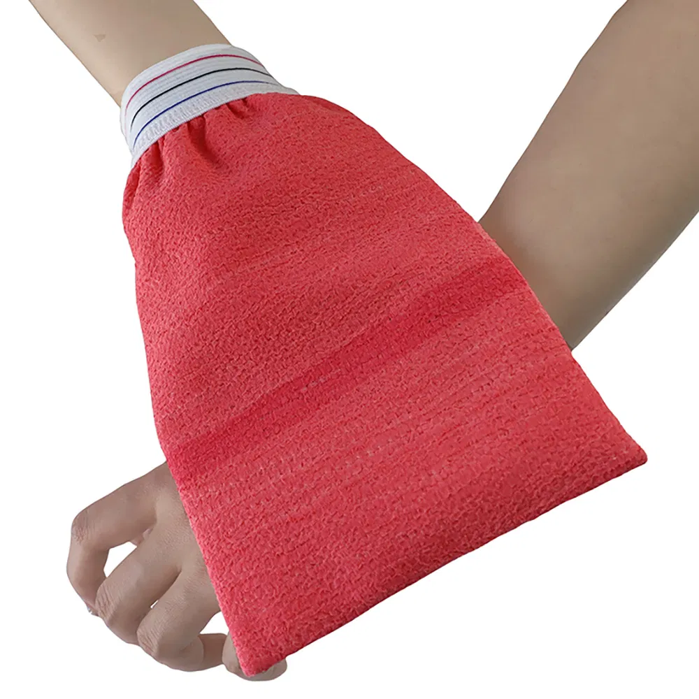 Easy Cleaning Shower Bath Gloves Natural Exfoliating Glove Scrub Mitt Gloves