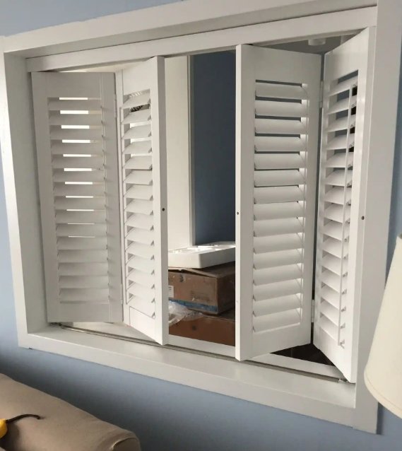 Ymtc Shutter Factory Full Height with Midrail Timber Shutters