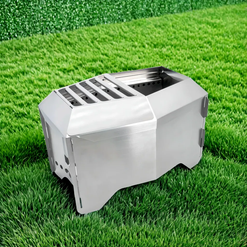 Fire Pit Portable Charcoal Fire Pit for Backyard Barbecue and Camping