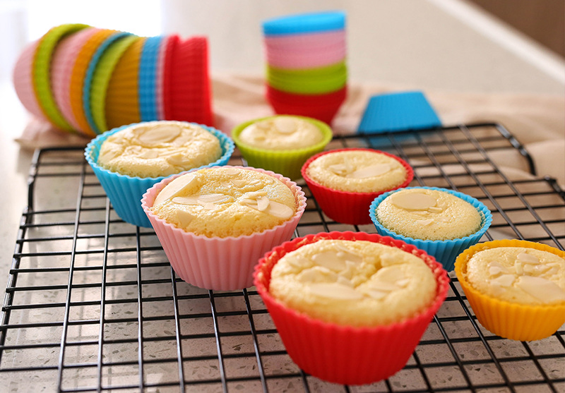 Nonstick Silicone Muffin Cups - Reusable, BPA-Free Baking Liners