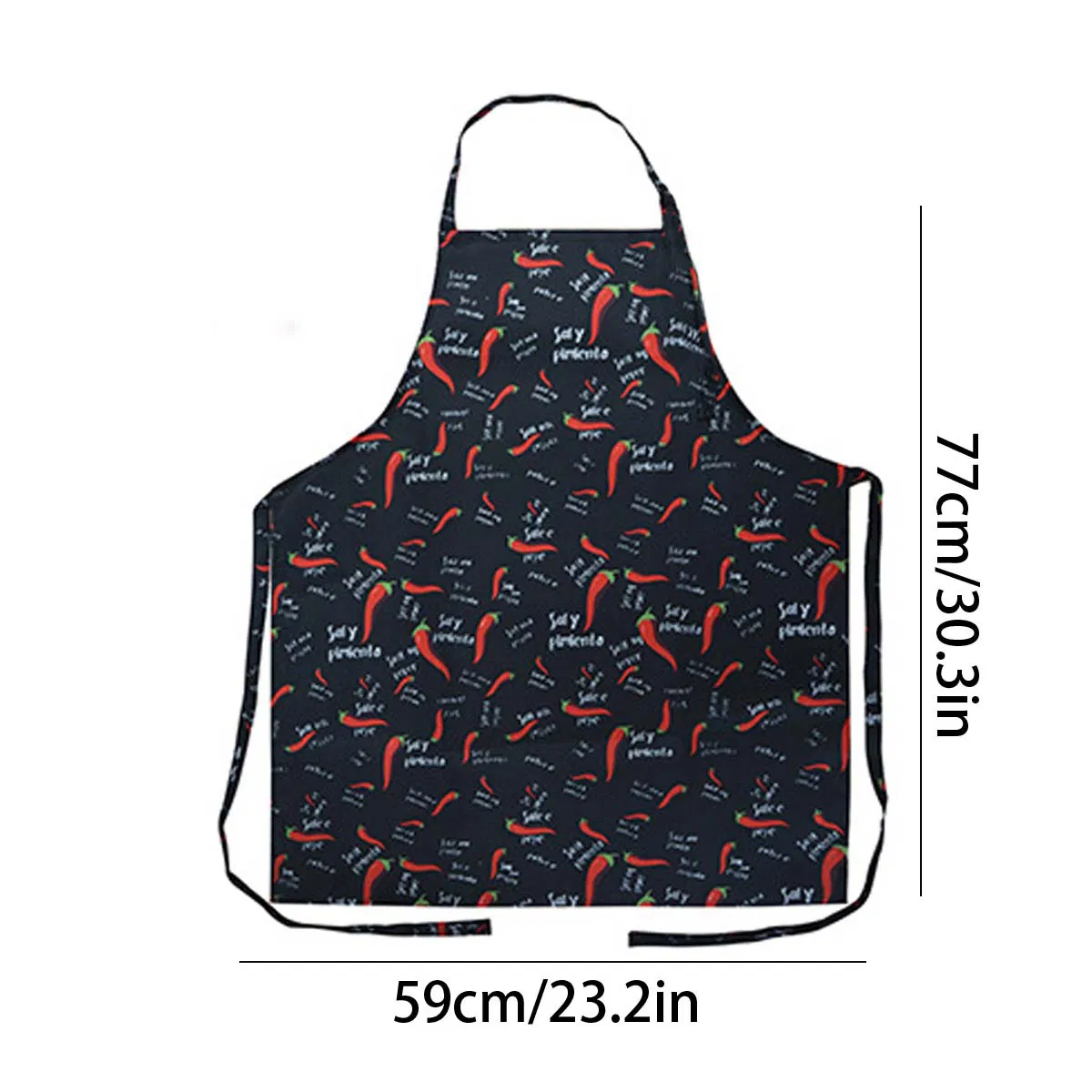 Chef's Apron, Hotel Restaurant Kitchen Chef's Work Apron, Coffee Shop Long Neck Anti-Stain Apron