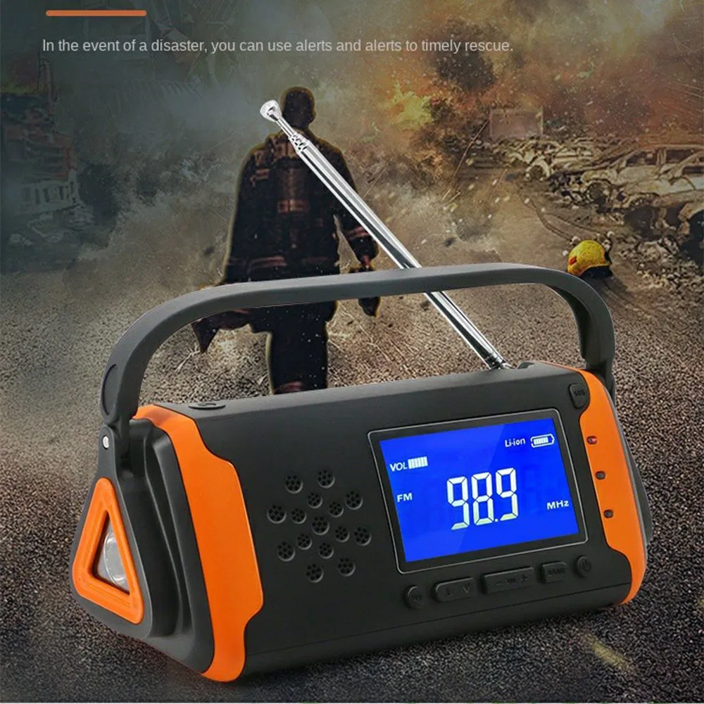 Аварийное радио на солнечной батарее с фонариком и Power Bank