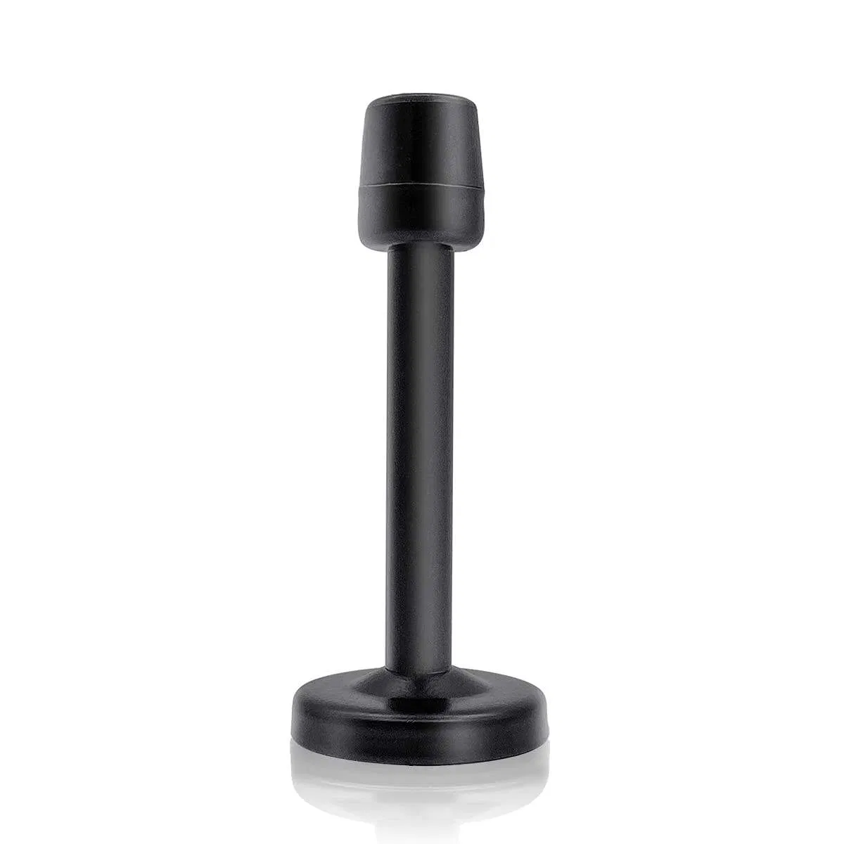 Stainless Steel Silver Mute Rubber Tip Long Doorstop Bumper Wall Mount Door Stopper